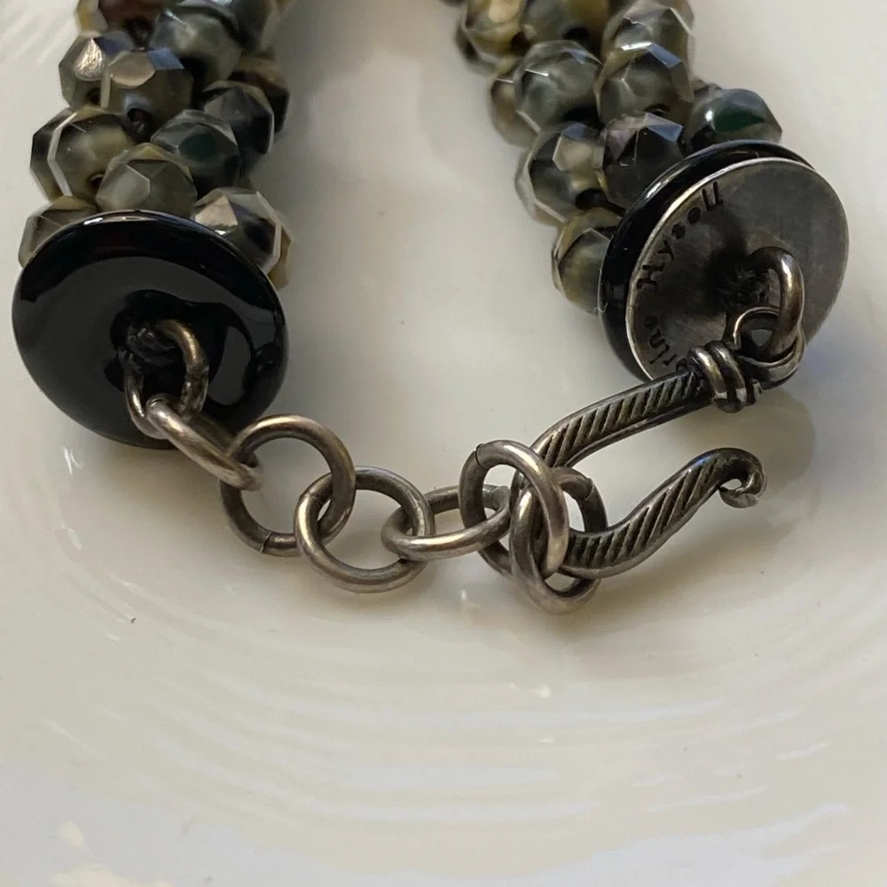Designer Catherine Hysell choker beaded necklace and pendant - Picture 4 of 16